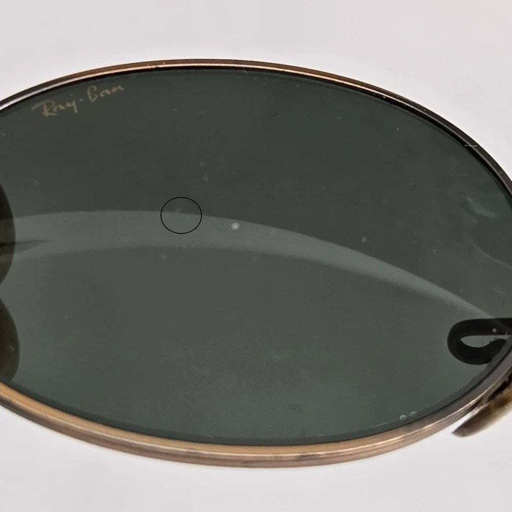 Ray-Ban Sunglasses Unisex Black Vintage Bausch & Lomb W0969 PSAS Oval Metal Read